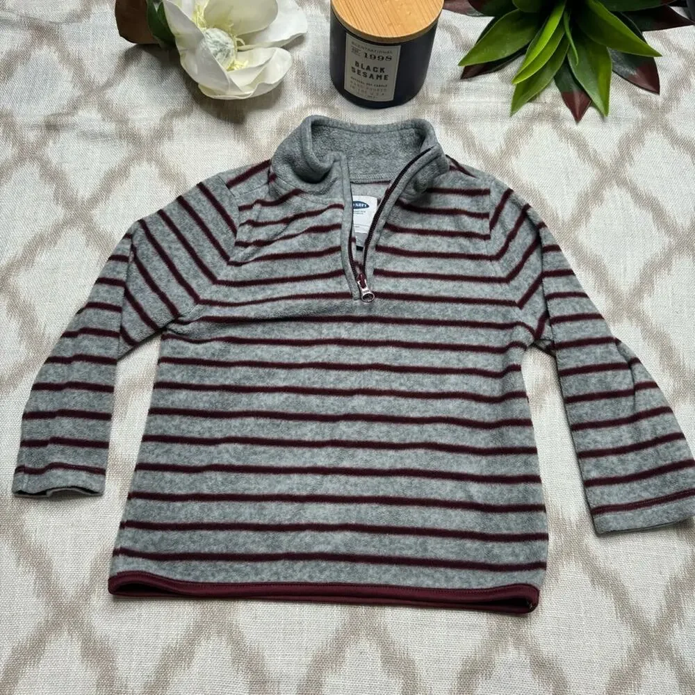 Carter’s Boys Quarter Zip Fleece Pullover Lot 3 Size 3 Camo Striped